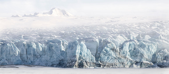 Glacier in one of the fjords of Bellsund, Svalbard