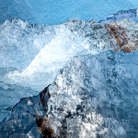 Details of a small floating iceberg, Svalbard