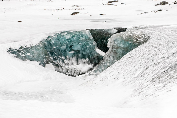 Small crevasse.