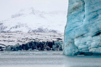 The ragged part of the glacier.